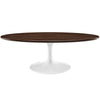 Walnut Lippa 48" Oval-Shaped Walnut Coffee Table