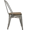 Gun Metal Promenade Bamboo Side Chair  - No Shipping Charges