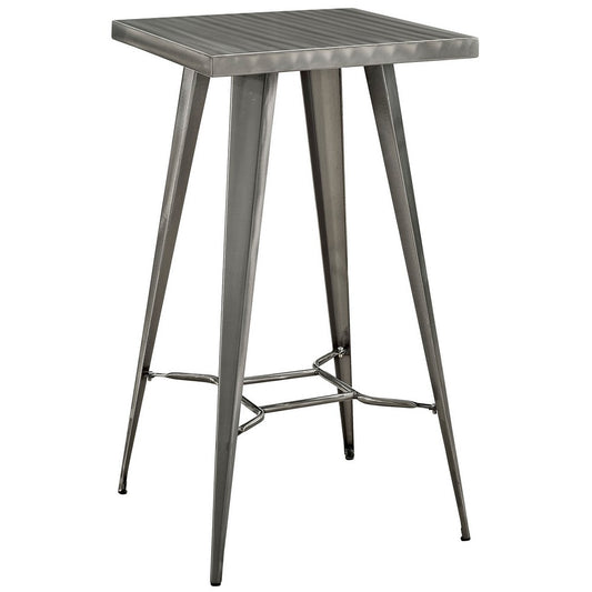 Gunmetal Direct Metal Bar Table  - No Shipping Charges