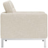 Loft Upholstered Fabric Armchair, Beige  - No Shipping Charges
