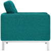 Loft Upholstered Fabric Armchair, Teal - No Shipping Charges