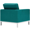 Loft Upholstered Fabric Armchair, Teal - No Shipping Charges