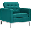 Loft Upholstered Fabric Armchair by Modway| Teal