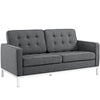 Loft Upholstered Fabric Loveseat by Modway| Gray