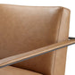 Seg Vegan Leather Accent Chair - No Shipping Charges