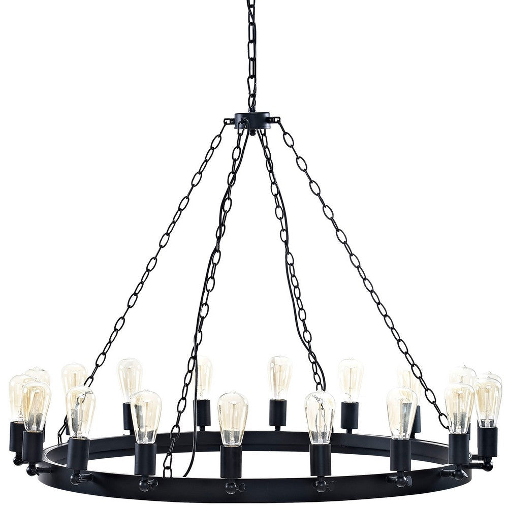 Brown Teleport 43’ Chandelier - No Shipping Charges MDY-EEI-2117-BRN