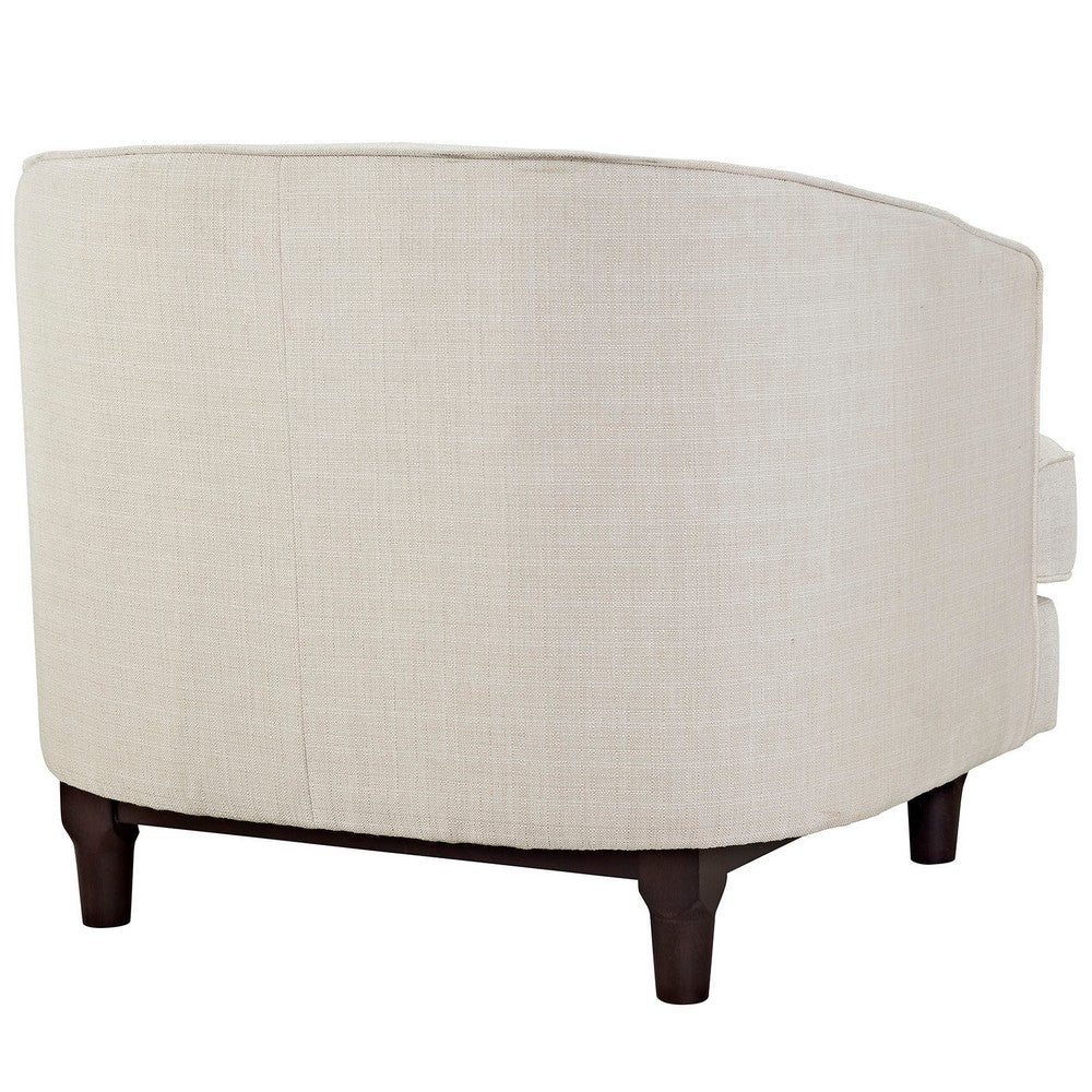 Coast Upholstered Fabric Armchair by Modway| Beige