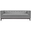 Modway Serve Modern Tuxedo Sofa With Upholstered Tufted Fabric in Light Gray