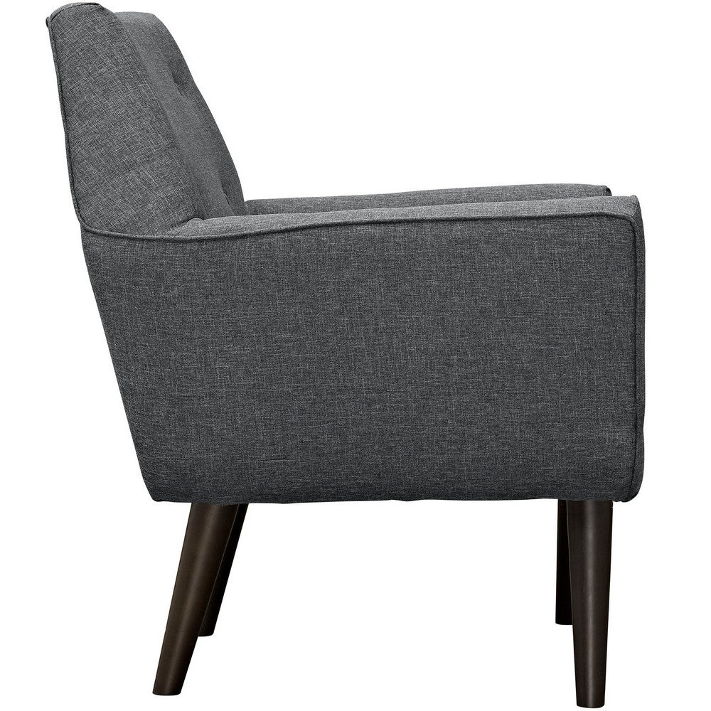 EEI-2136-GRY Posit Armchair - No Shipping Charges