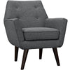 EEI-2136-GRY Posit Armchair - No Shipping Charges