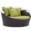 Convene Canopy Outdoor Patio Daybed by Modway| Espresso Peridot