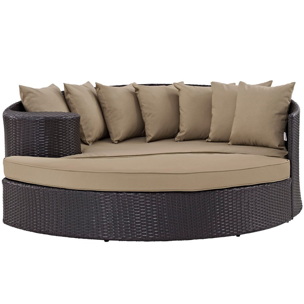 Convene Outdoor Patio Daybed by Modway| Espresso Mocha