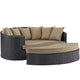 Convene Outdoor Patio Daybed by Modway| Espresso Mocha