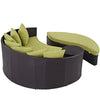 Convene Outdoor Patio Daybed by Modway| Espresso Peridot