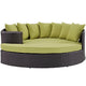 Convene Outdoor Patio Daybed by Modway| Espresso Peridot