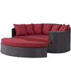 Convene Outdoor Patio Daybed by Modway| Espresso Red