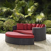 Convene Outdoor Patio Daybed by Modway| Espresso Red