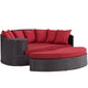 Convene Outdoor Patio Daybed by Modway| Espresso Red