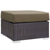 Convene 3 Piece Outdoor Patio Sofa Set by Modway| Espresso Mocha