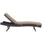 Mocha Convene Outdoor Patio Chaise - No Shipping Charges
