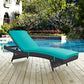 Turquoise Convene Outdoor Patio Chaise - No Shipping Charges