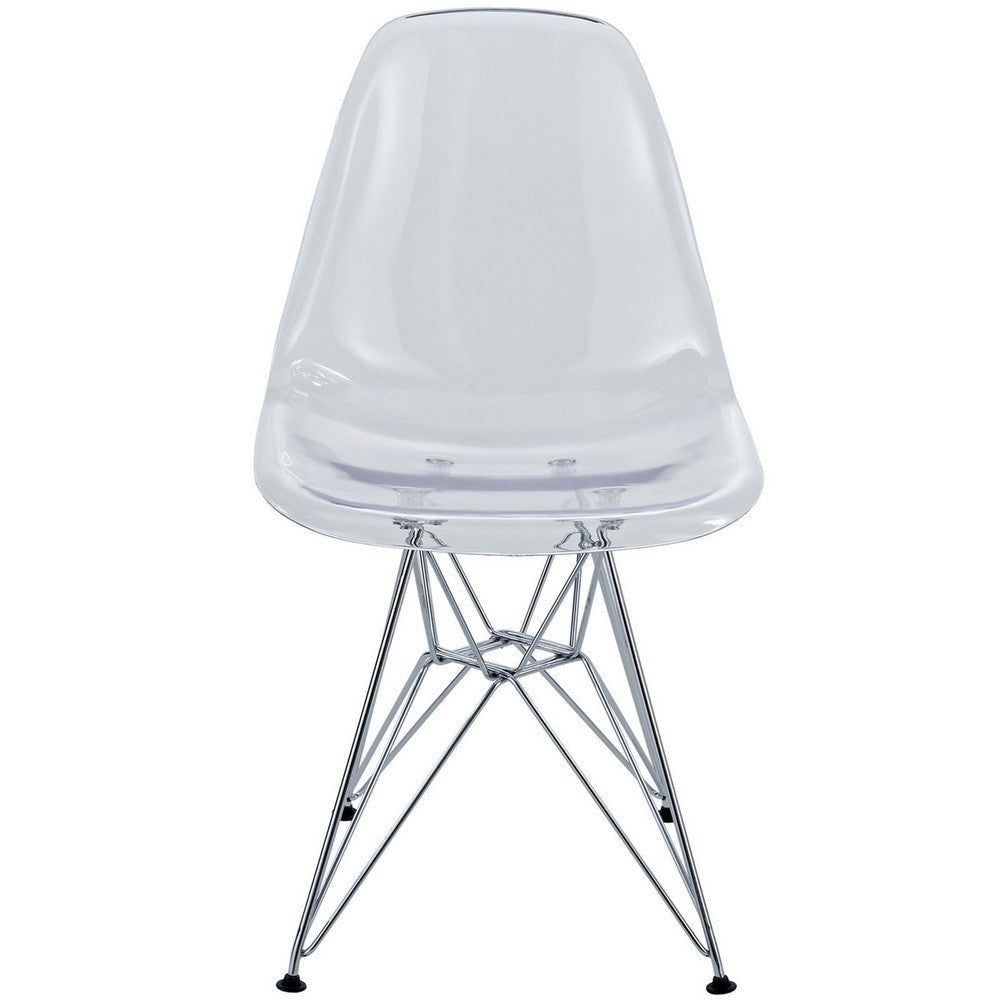 Paris Dining Side Chair, Clear - No Shipping Charges