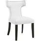 Curve Vinyl Dining Chair, White  - No Shipping Charges