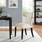 Curve Fabric Dining Chair, Beige  - No Shipping Charges