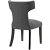 Curve Fabric Dining Chair, Gray  - No Shipping Charges