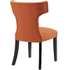 Curve Fabric Dining Chair, Orange  - No Shipping Charges