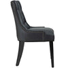 Regent Vinyl Dining Chair, Black - No Shipping Charges