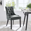 Regent Tufted Vegan Leather Dining Chair - No Shipping Charges