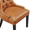 Regent Tufted Vegan Leather Dining Chair  - No Shipping Charges