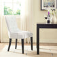 Regent Vinyl Dining Chair, White - No Shipping Charges