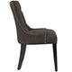 Regent Tufted Fabric Dining Chair by Modway| Brown
