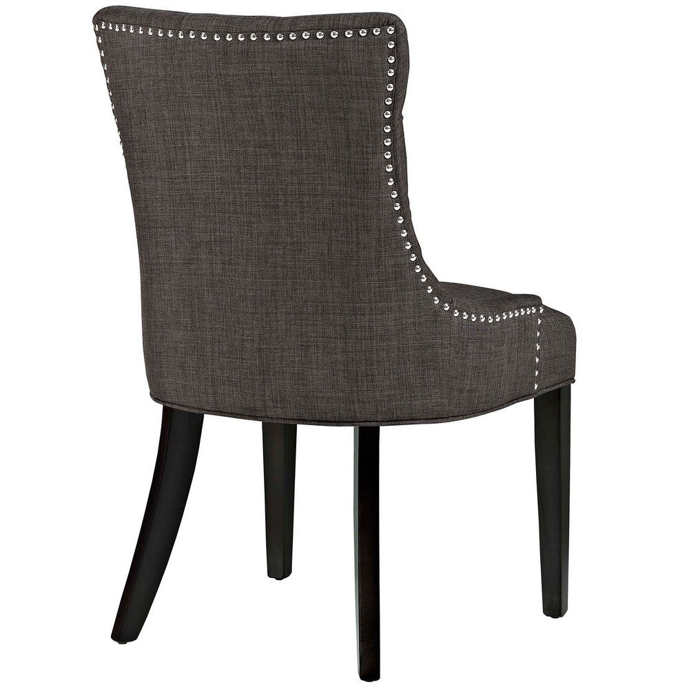 Regent Tufted Fabric Dining Chair by Modway| Brown