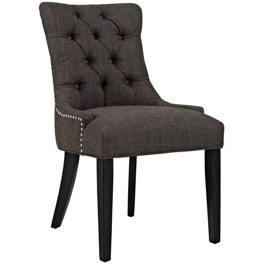 Regent Fabric Dining Chair, Brown  - No Shipping Charges