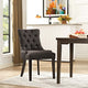Regent Tufted Fabric Dining Chair by Modway| Brown