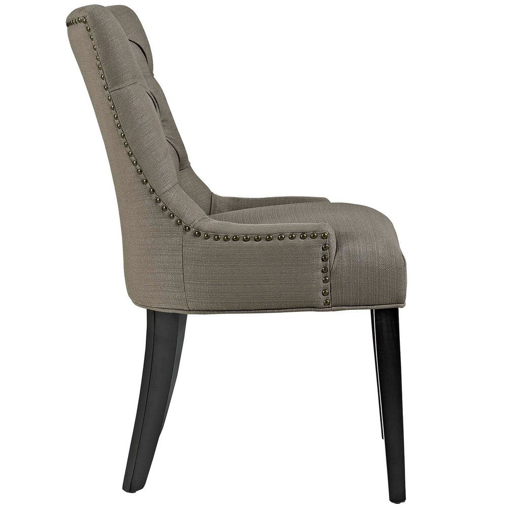 Regent Tufted Fabric Dining Chair by Modway| Granite