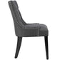 Regent Fabric Dining Chair, Gray - No Shipping Charges