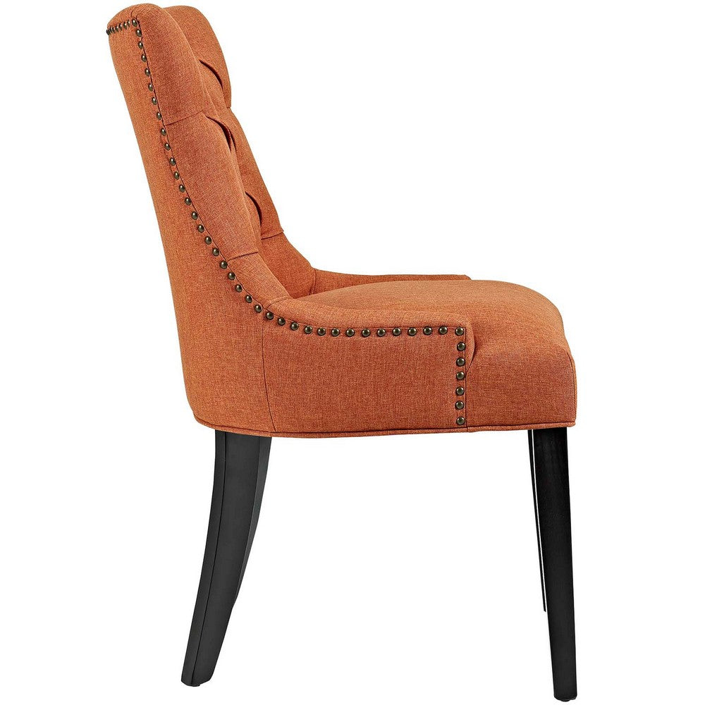 Regent Fabric Dining Chair, Orange - No Shipping Charges