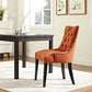 Regent Fabric Dining Chair, Orange - No Shipping Charges