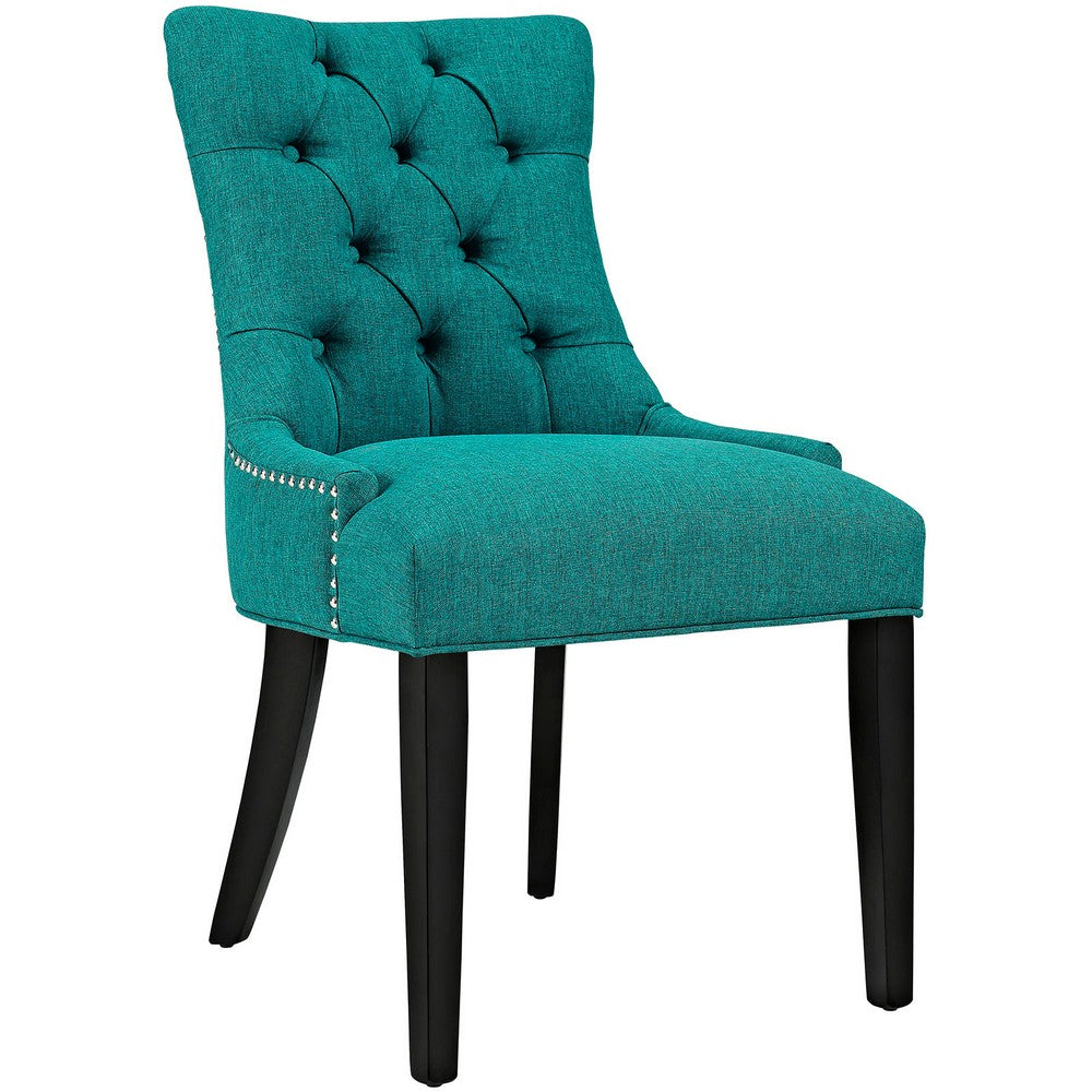Regent Fabric Dining Chair, Teal - No Shipping Charges