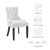 Regent Tufted Fabric Dining Chair  - No Shipping Charges