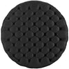 Amour Upholstered Vinyl Ottoman, Black - No Shipping Charges