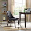 Modway Viscount Mid-Century Modern Upholstered Kitchen and Dining Room Chair in Black