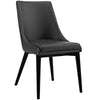 Viscount Vinyl Dining Chair, Black  - No Shipping Charges