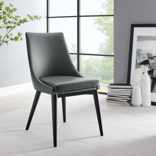 Viscount Vegan Leather Dining Chair  - No Shipping Charges