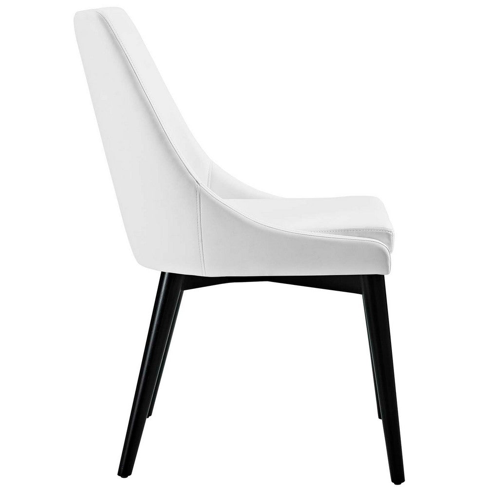 Viscount Vinyl Dining Chair, White - No Shipping Charges