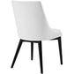 Viscount Vinyl Dining Chair, White - No Shipping Charges